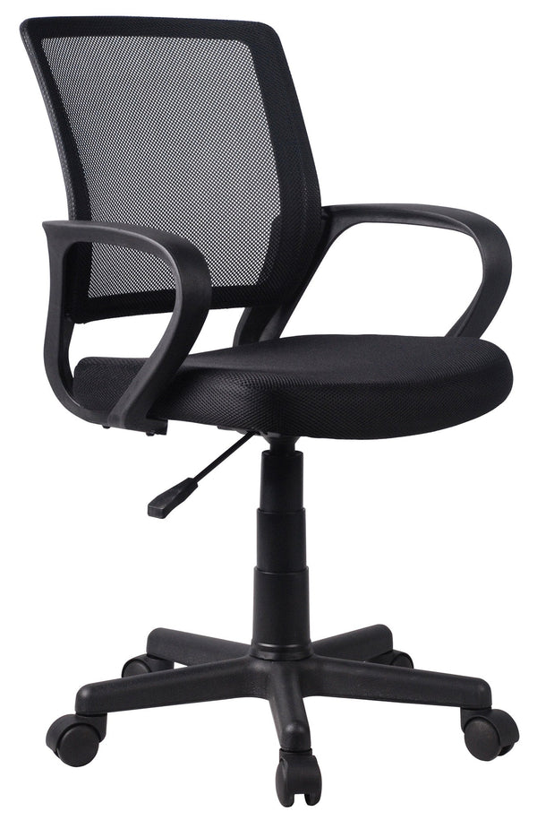 Sedia Operativa da Ufficio in Tessuto Nero online