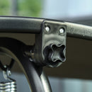 Dondolo da Giardino 3 Posti 172x110x153 cm con Tettuccio Inclinabile Grigio   