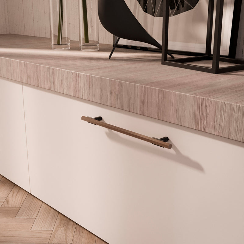 Set 20 Maniglie per Mobili 192 mm in Alluminio Emuca Riad Bronzo