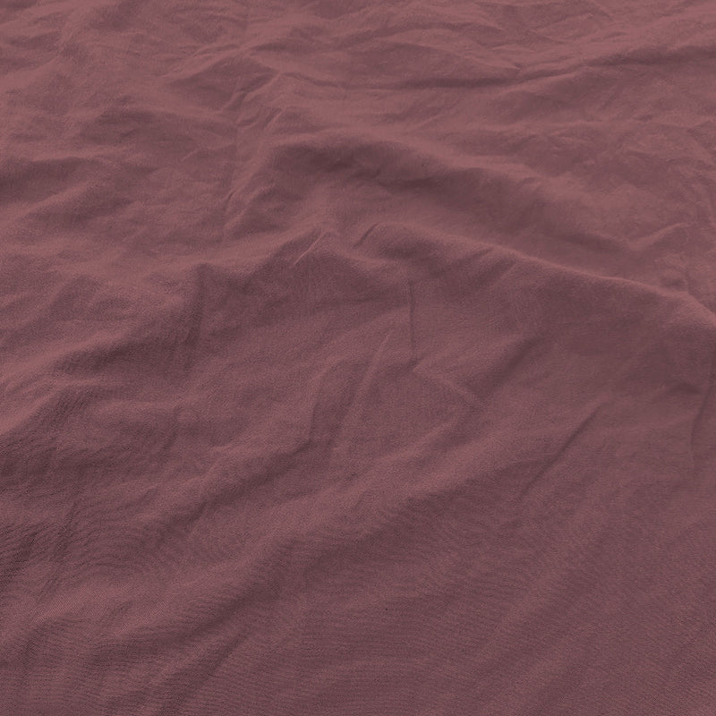 Set Lenzuola Sopra Sotto e 2 Federe Linea Water Washed Rosso Corallo