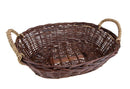Set 2 Cesti Willow Ovali con Manici Larghezza 46 cm