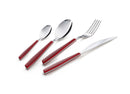 Servizio Set di Posate 24 Pezzi in Acciaio Eme Wave Rosso 73