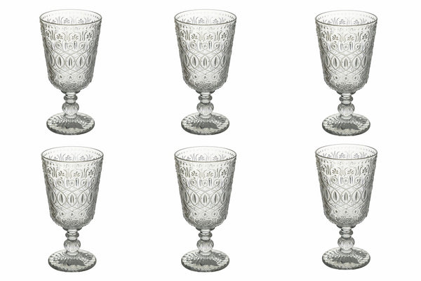 Set 6 Calici in Vetro 310 ml Villa d'Este Home Tivoli New Marrakech sconto