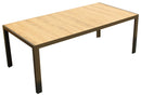 Tavolo da Giardino 205x100x74 cm in Alluminio e Gres Legno