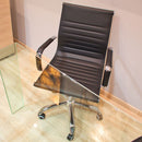 Sedia Poltrona Direzionale da Ufficio in Similpelle Itamoby Lux B Nera