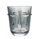 Set 6 Bicchieri Acqua Vis à Vis Stones in Vetro VdE Tivoli 1996 Grigio Trasparente Nero