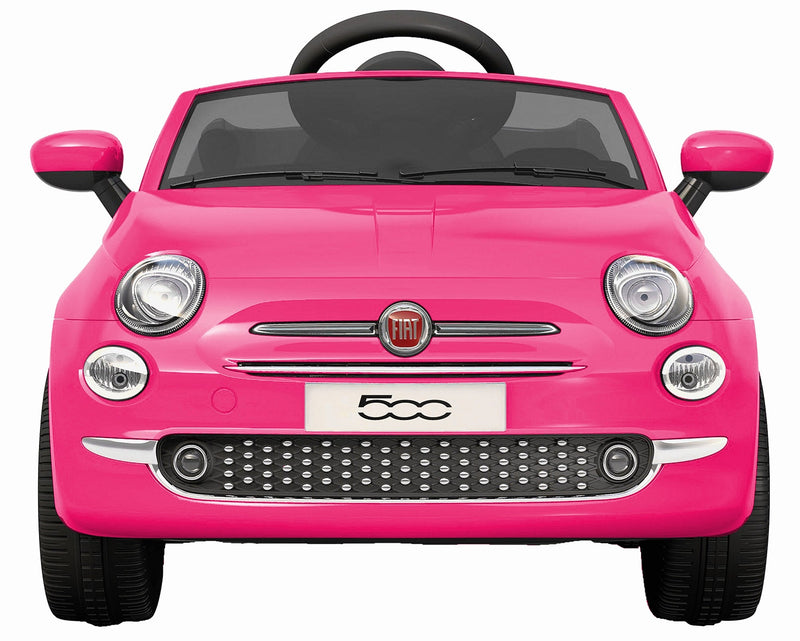 Macchina Elettrica per Bambini 12V con Licenza Fiat 500 Rosa