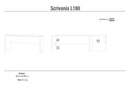 Scrivania 180x76x69 cm Ossido Bianco