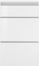 Scarpiera 2 Ante e 1 Antina a Ribalta 110x40x47,7 cm Magic Bianco Lucido