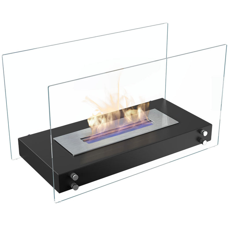 Camino a Bioetanolo da Pavimento 70x40,2 cm Flig Oakland Nero