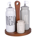 Menage Set Olio Aceto Sale e Pepe Ø5,5x21 cm  in Gres VdE Tivoli 1996 Urban Kitchen