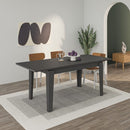Tavolo allungabile 140/190x80x75,5 cm Tolmen antracite