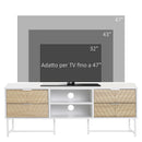 Mobile Porta TV 32"-47" 120x39x48 cm in Legno Bianco