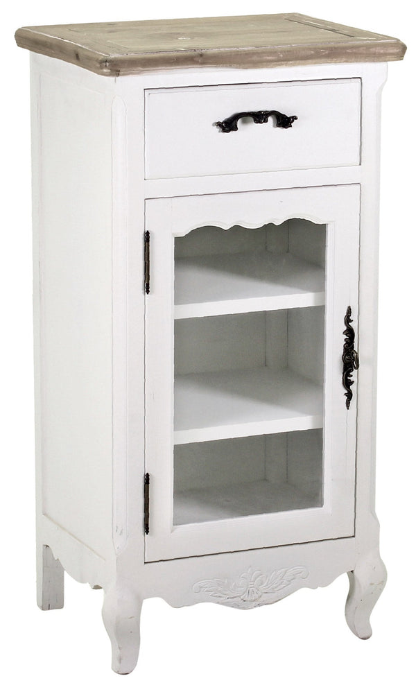 Comodino 1 Anta 1 Cassetto in Legno Country acquista