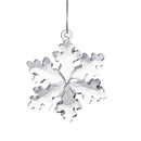 Set 4 Cristalli Fiocchi di Neve Decorativi 6,5 cm in Vetro