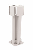 Base per Ombrellone da Giardino Pieghevole in Ferro Soriani Bianco