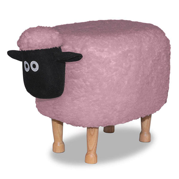 Sgabello Pouf Poggiapiedi per Bambini 63x36x42 cm Pecora Rosa Divina Home prezzo
