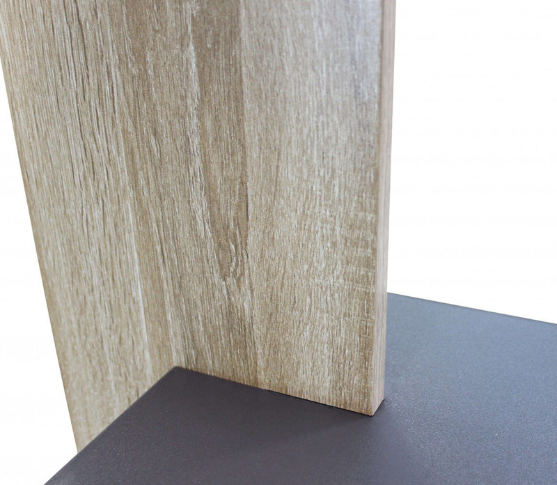 Libreria Alisha 90x23,5x180 h cm in Truciolare bilaminato Antracite