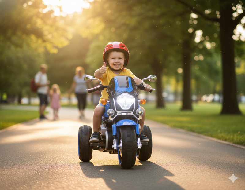 Moto Elettrica per Bambini 12V Kidfun Melbourne Blu