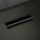 Mobile Ufficio 2 Cassetti 2 Ripiani 80x40x66 cm in Truciolato Nero