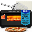 Forno Elettrico per Pizze 2200W Pizza Maker Cottura Uniforme Temperatura 150-430° Nero