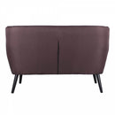 Divano 2 Posti 130x80x68 cm in Tessuto Tortora