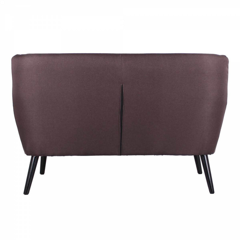 Divano 2 Posti 130x80x68 cm in Tessuto Tortora