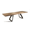 Tavolo Allungabile 160/240x90x76 cm in Rovere Impiallacciato Bridge Naturale