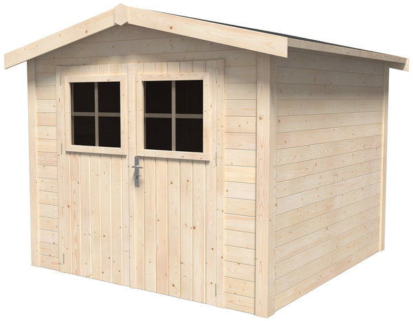 acquista Casetta Box da Giardino per Attrezzi 2,63x2,50m Senza Pavimento in Legno Abete 19mm Mano-WS15-040
