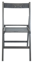 Set 4 Sedie Pieghevole 47,5x42,5x45/79 cm in Legno di Faggio FSC Grigia