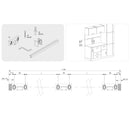 Supporto per Tablet da Appendere in Acciaio Emuca Grigio antracite