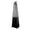 Stufa a Fungo a Gas Max 13kW Fiamma Viva Verticale 52x52x227 cm Pyramid Nero