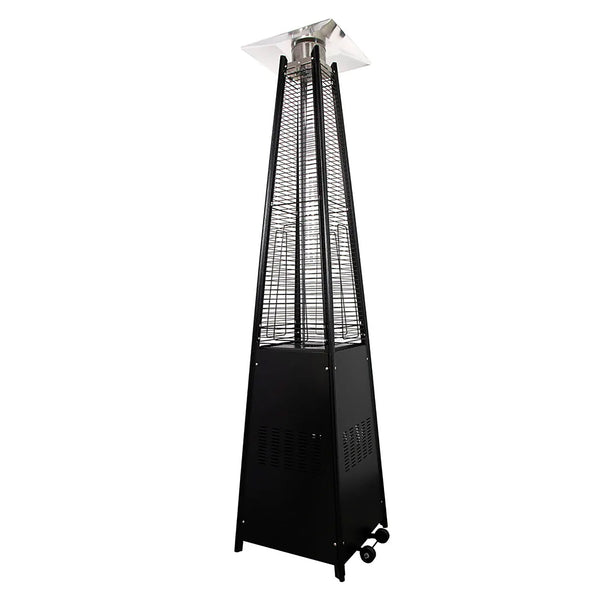 Stufa a Fungo a Gas Max 13kW Fiamma Viva Verticale 52x52x227 cm Pyramid Nero sconto