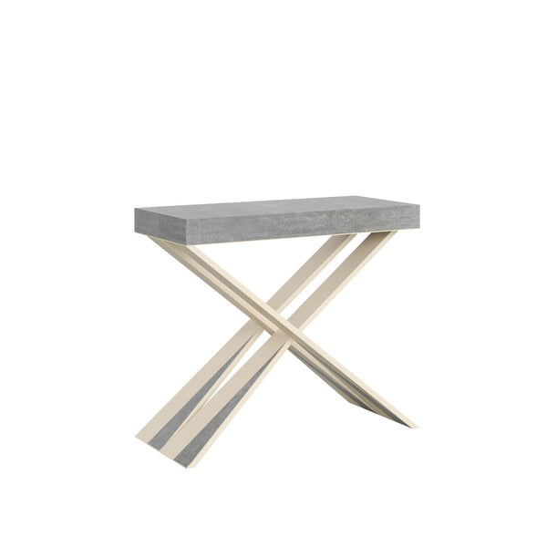 Consolle Allungabile 90-300x40x77 cm in Nobilitato Grigio prezzo