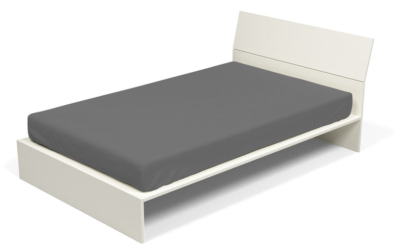 Lenzuolo Sotto con Angoli ed Elastico Tinta Unita Fumo