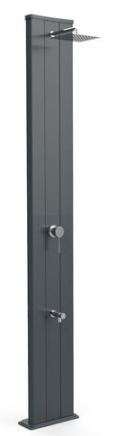 Doccia Solare da Giardino 40L Miscelatore e Lavapiedi Arkema Dada S Grigio Antracite