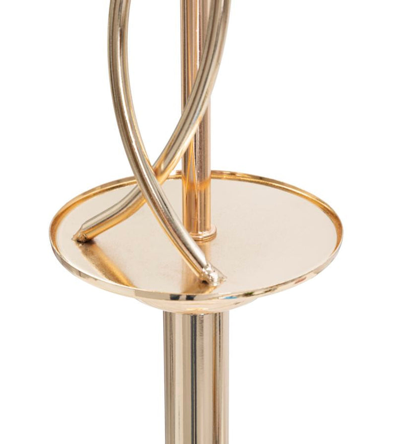 Lampada da Terra Leaves Ø 38x167 cm in Ferro e Poliestere