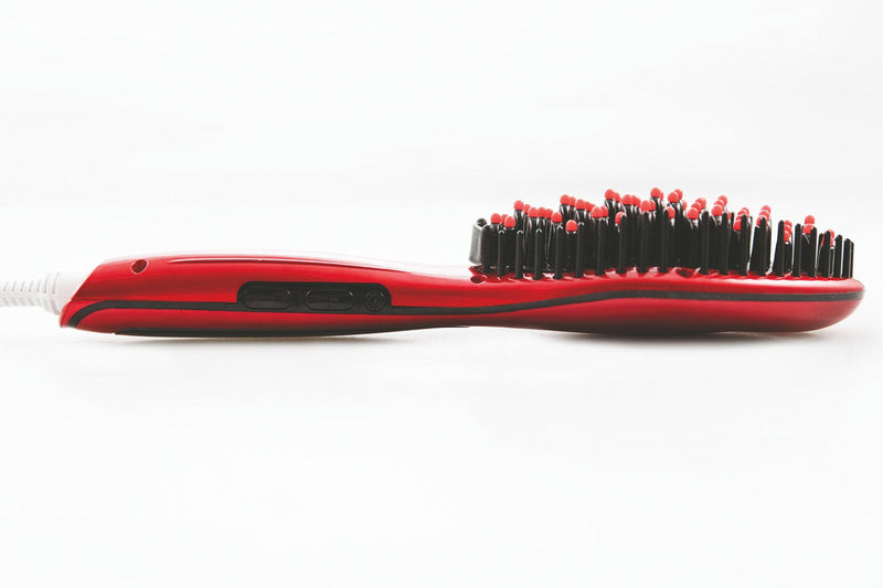 Spazzola Elettrica Lisciante 50W con Display Kooper Patty Rossa