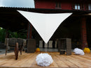 Tenda Vela da Giardino Triangolare 400x400x400 cm in Poliestere 210 gr Bianco