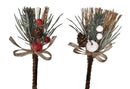 Set 36 Mini Scopetta Decorata H16 cm 