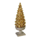 Mini Albero di Natale in Resina oro cm 15x15,8xh43,7
