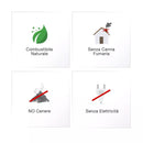 Camino a Bioetanolo da Tavolo 67x10 cm Flig Rialto Max Bianco