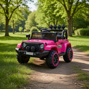 Macchina Elettrica per Bambini Fuoristrada Adventure 12V con Telecomando Fucsia