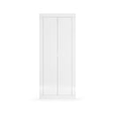 Armadio Guardaroba con Appendiabiti e Ripiani 78x30x186,5 cm Linea Basic Bianco Lucido