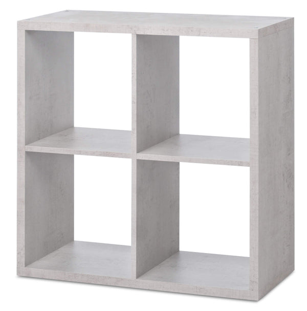 acquista Libreria Quadrata con 4 Vani 77x33x77 cm Fumer Quadra-4B Cemento