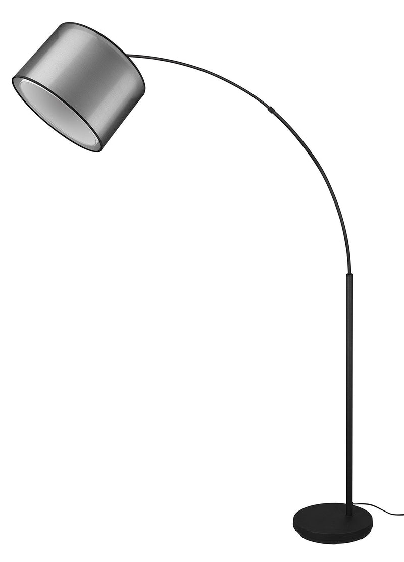 Piantana da Interno Attacco E27 in Metallo Nero Opaco