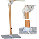 Ombrellone da Giardino Decentrato 4x4m Roma Wood beige