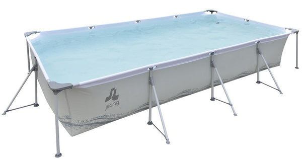 Piscina Fuori Terra Rettangolare 394x207x80cm Jilong Grigia sconto