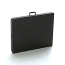 Tavolo Birreria da Giardino Pieghevole in Rattan Taddei Plastik 180 Nero