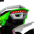 Quad Elettrico per Bambini 24V Ruote in Gomma Rage Bianco e Verde